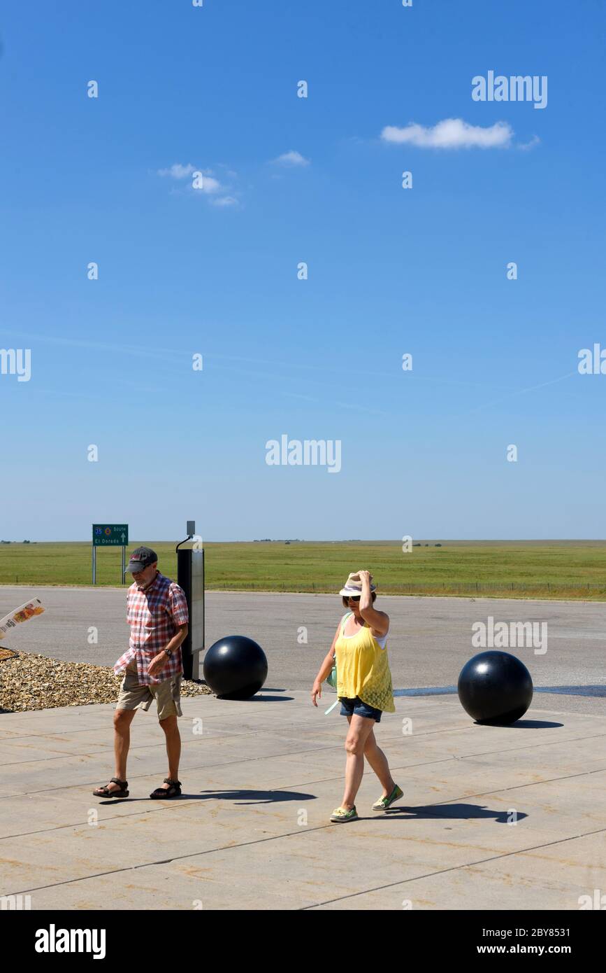 USA, Midwest, Kansas, Flint Hills, area di riposo Foto Stock