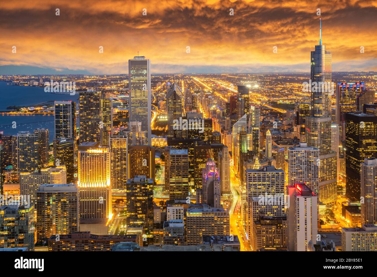 USA, Illinois, Midwest, Cook County, Chicago (m) Foto Stock