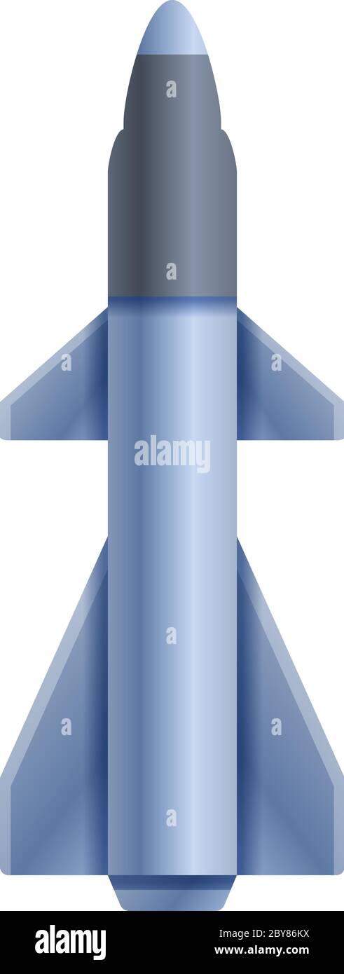 Icona missile aereo. Cartoon di vettore missile aria icona per web design isolato su sfondo bianco Illustrazione Vettoriale