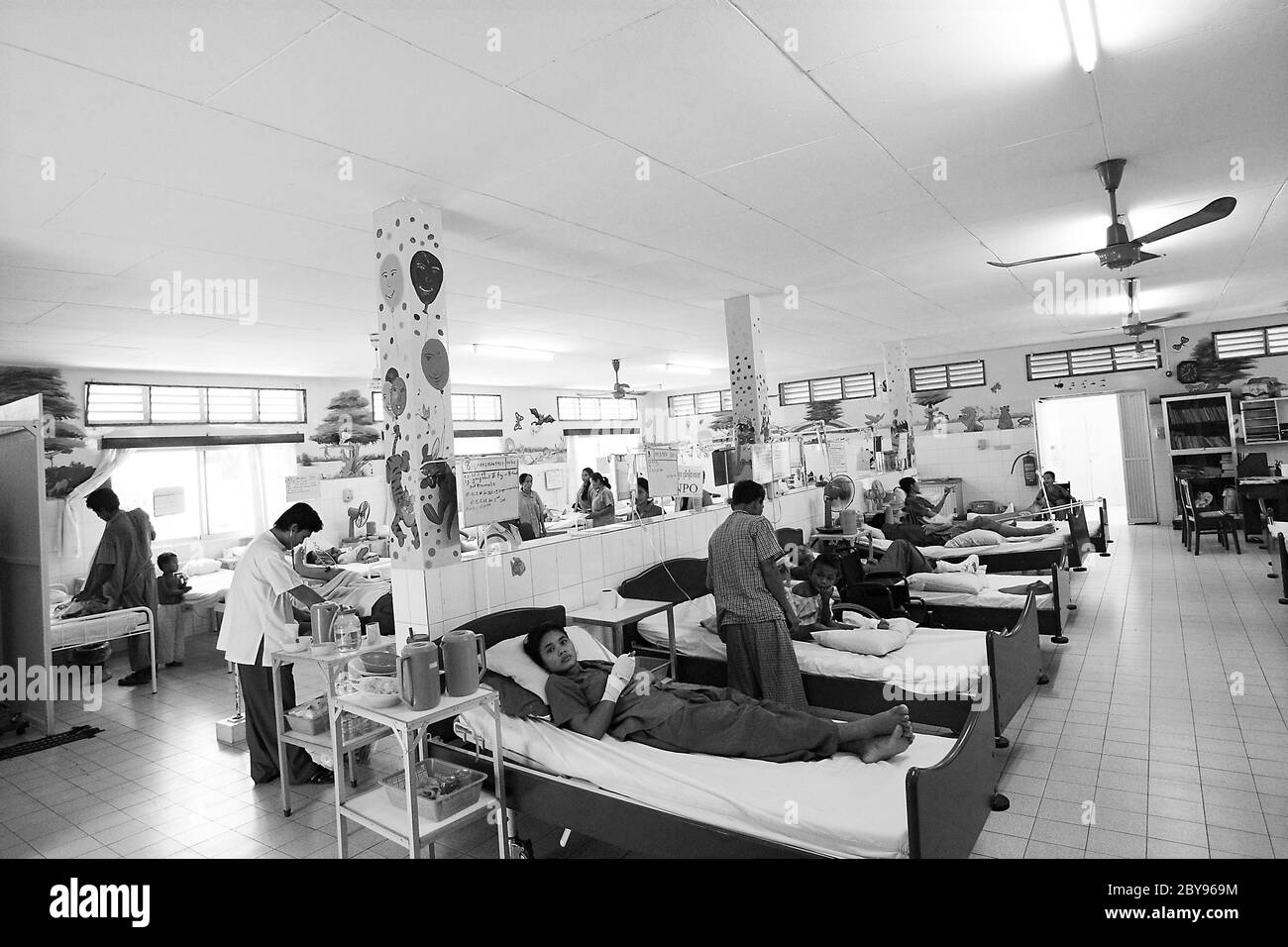 Ospedale di emergenza, Battambang, Cambogia, Asia, effetti delle mine Foto Stock