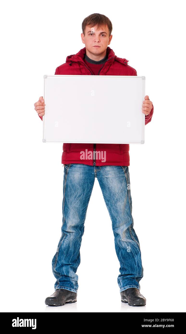 Uomo in abbigliamento invernale Foto Stock