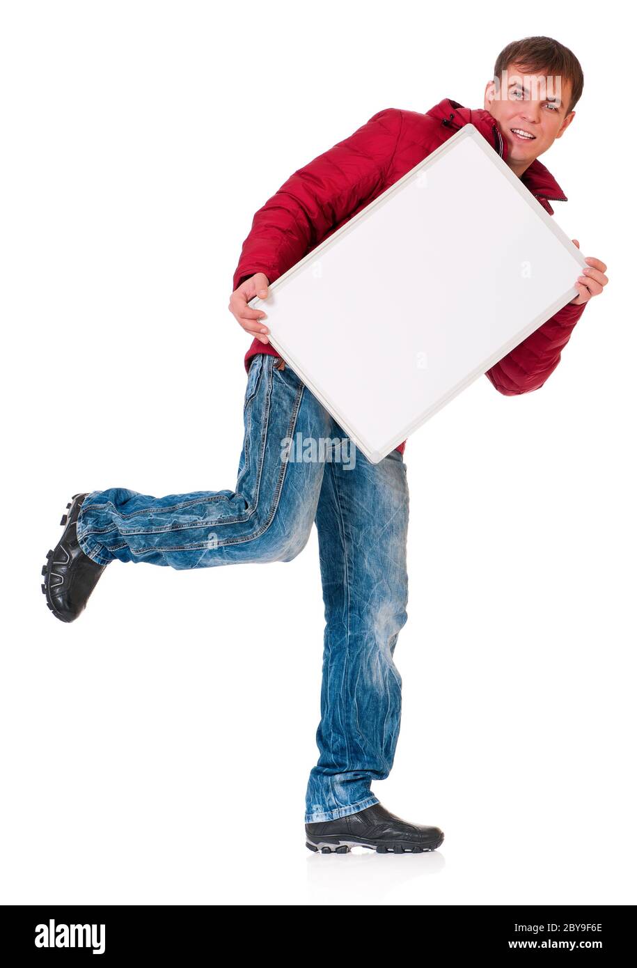 Uomo in abbigliamento invernale Foto Stock