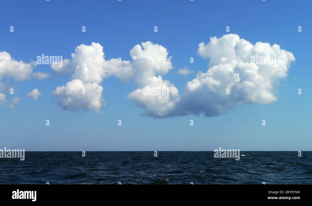 nuvole di cotone-lana Foto Stock