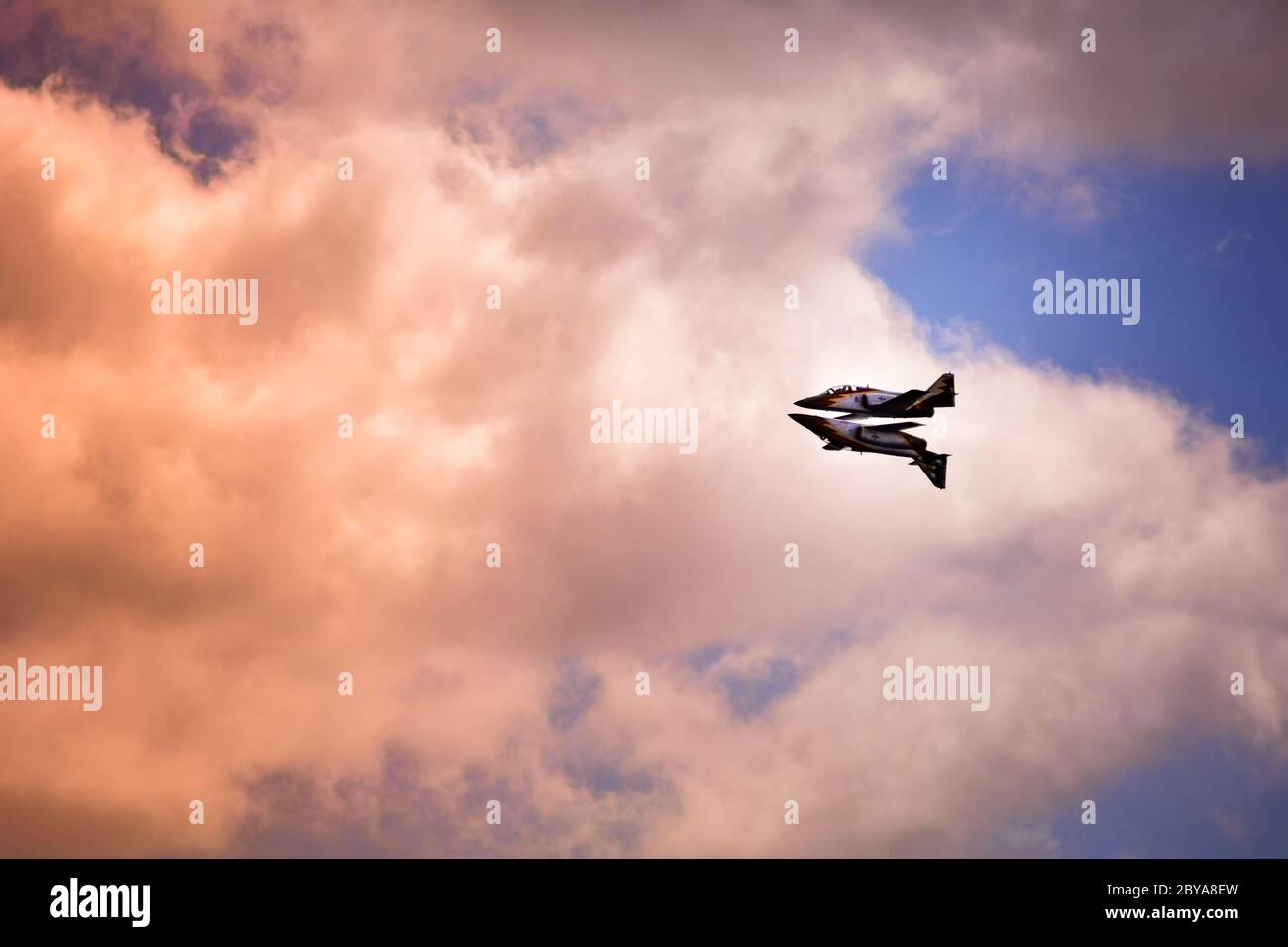 Team di dimostrazione di Aerobatic dell'Aeronautica militare spagnola Foto Stock
