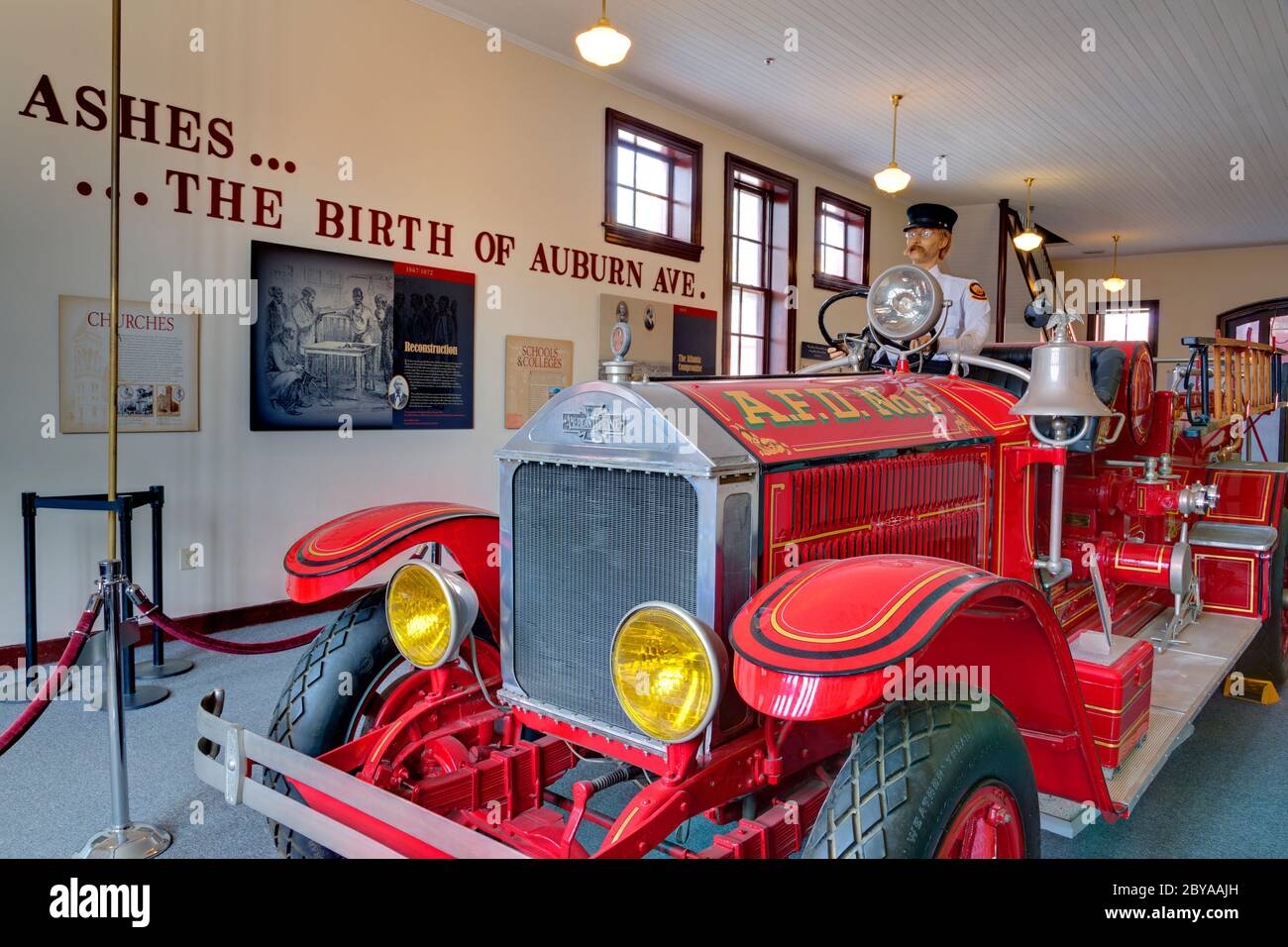 Storica stazione antincendio #6,Martin Luther King Jr National Historic Site, Atlanta, Georgia, Stati Uniti d'America Foto Stock