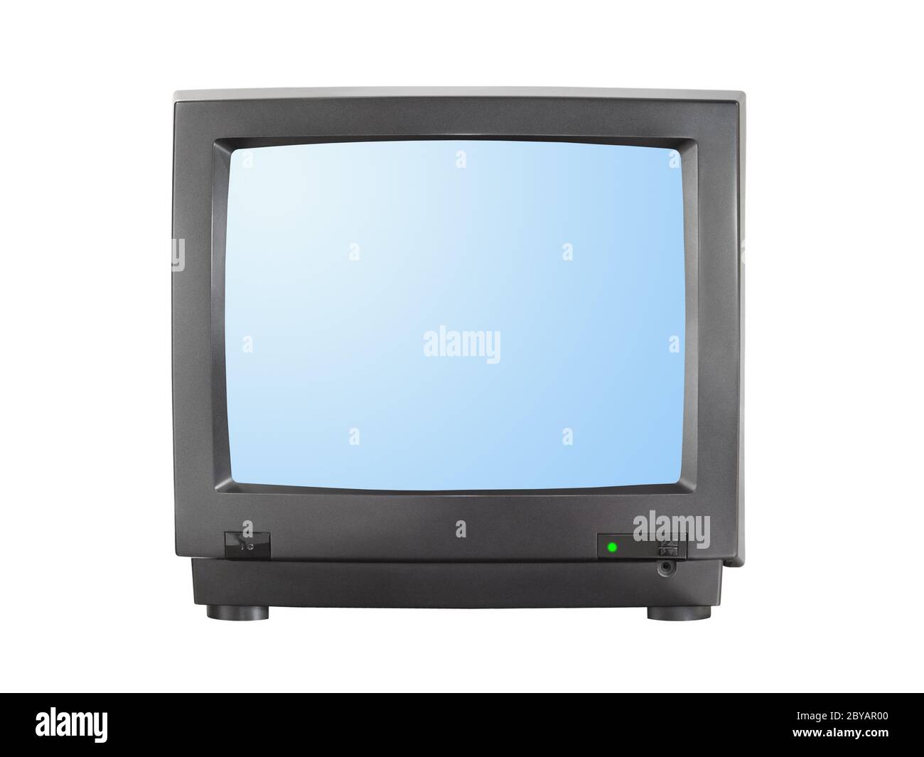 TV con schermo vuoto Foto Stock