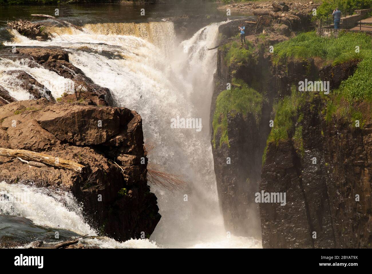 PARKS AND RECRERATION VOLUME 3: Paterson Great Falls National Historic Park in New Jersey. Foto Stock