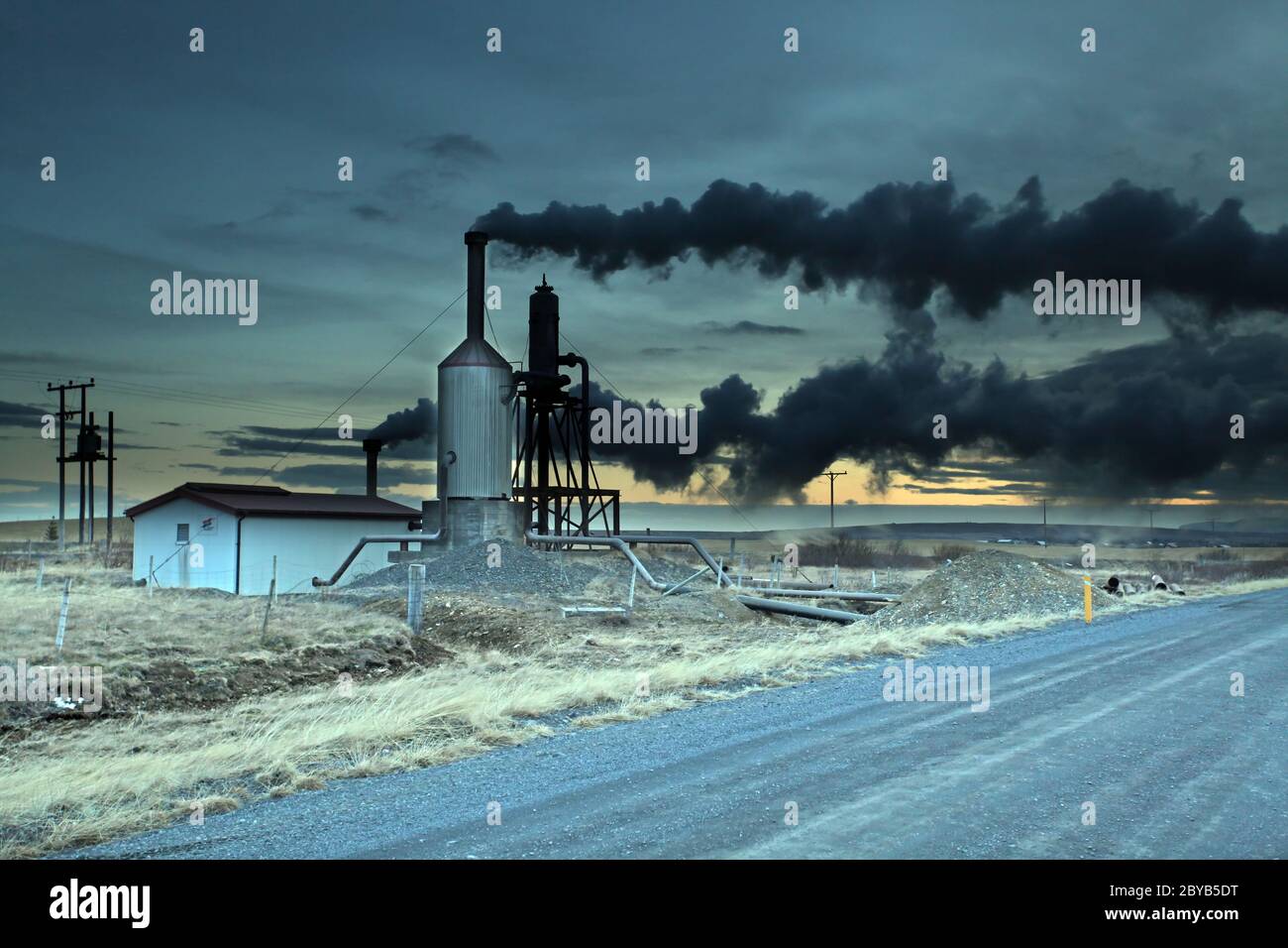 Energia geotermica Islanda Foto Stock