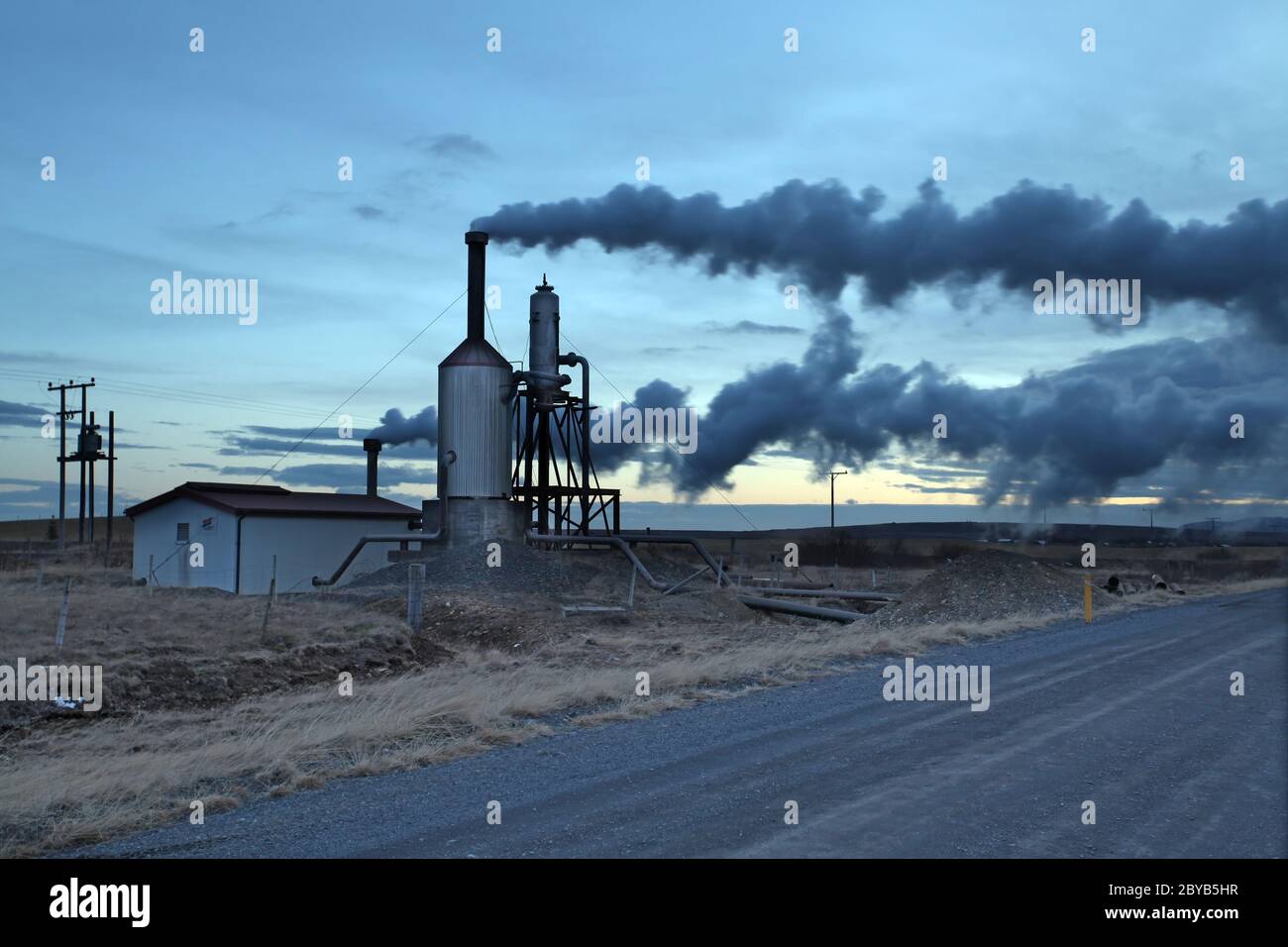 Energia geotermica Islanda Foto Stock