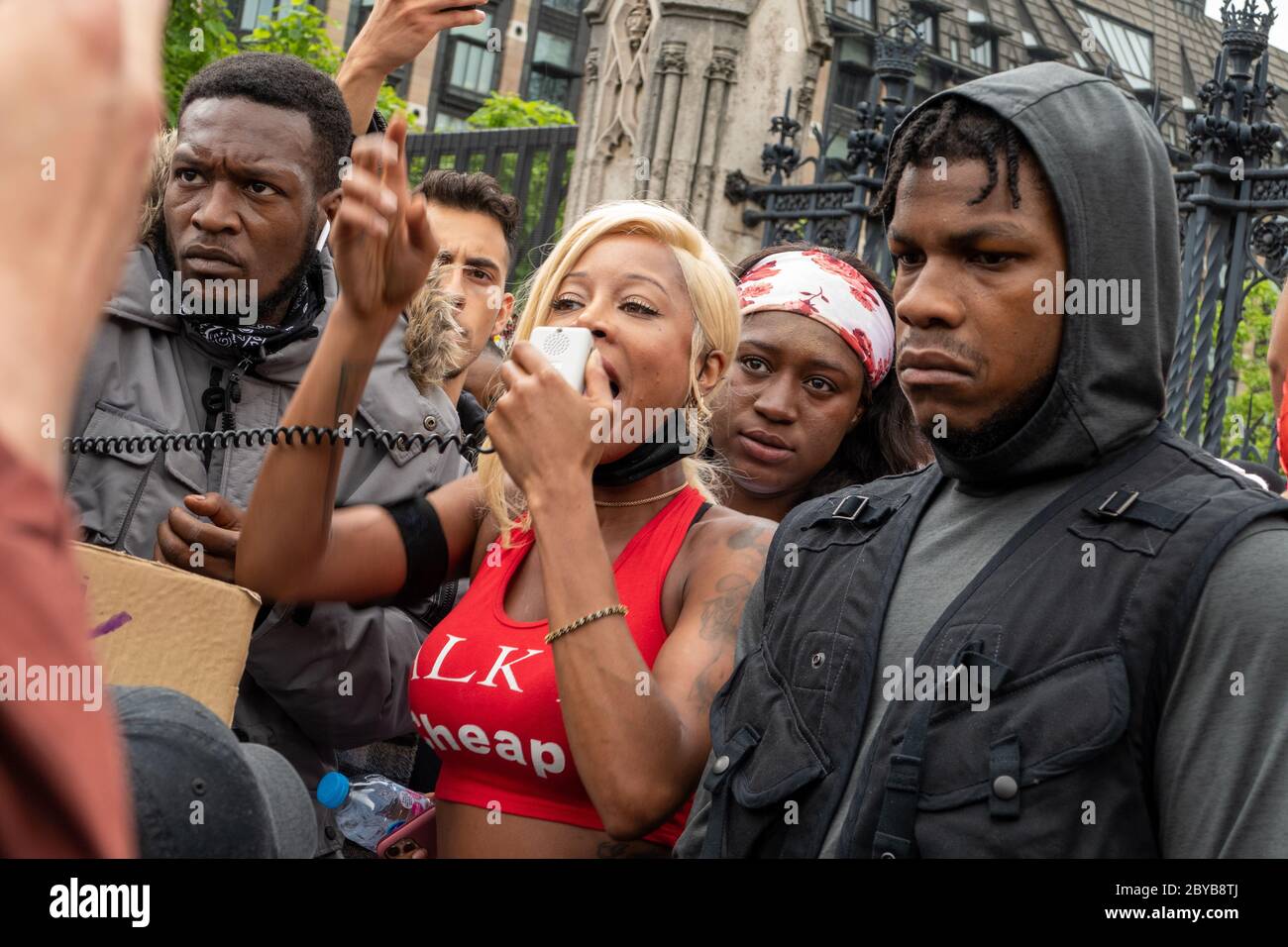 Londra 03 giugno 2020 l'attore di Star Wars John Boyega partecipa a The Black Lives Matter Foto Stock