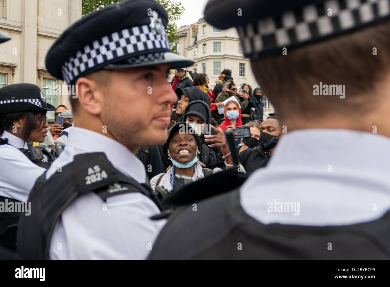 Londra 3 giugno 2020. Circa 15000 persone hanno partecipato a Black Lives Matter dopo l'assassinio di George Floyd a Minneapolis da parte di un ufficiale di polizia Foto Stock