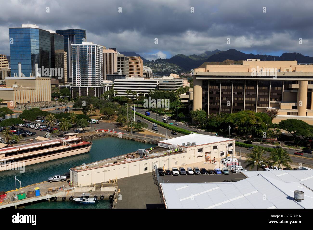 US Court House, Honolulu City, Oahu Island, Hawaii, USA Foto Stock