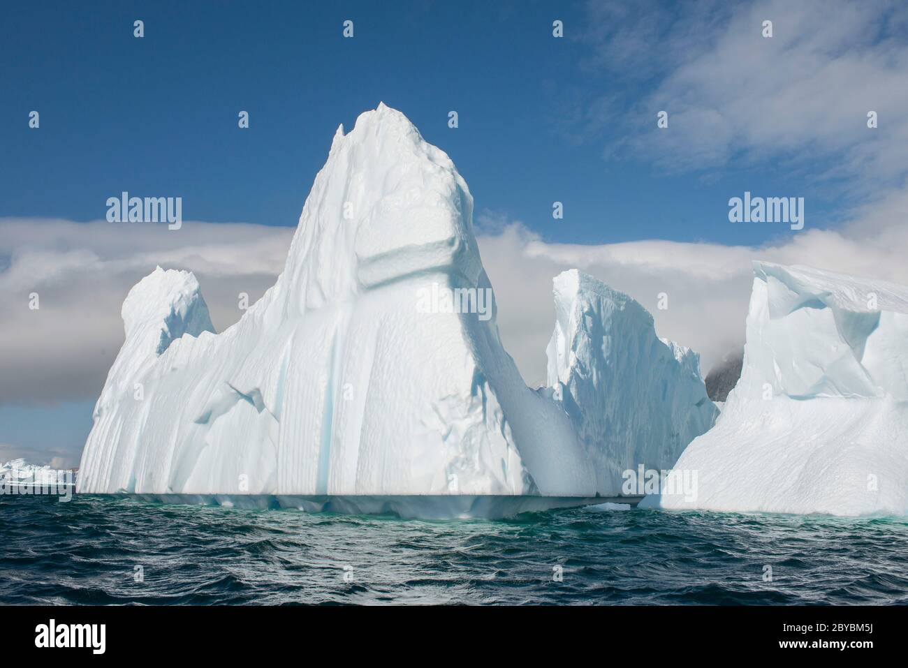 Il cantiere di iceberg nella baia di Pleneau, Port Charcot Antartide. Foto Stock
