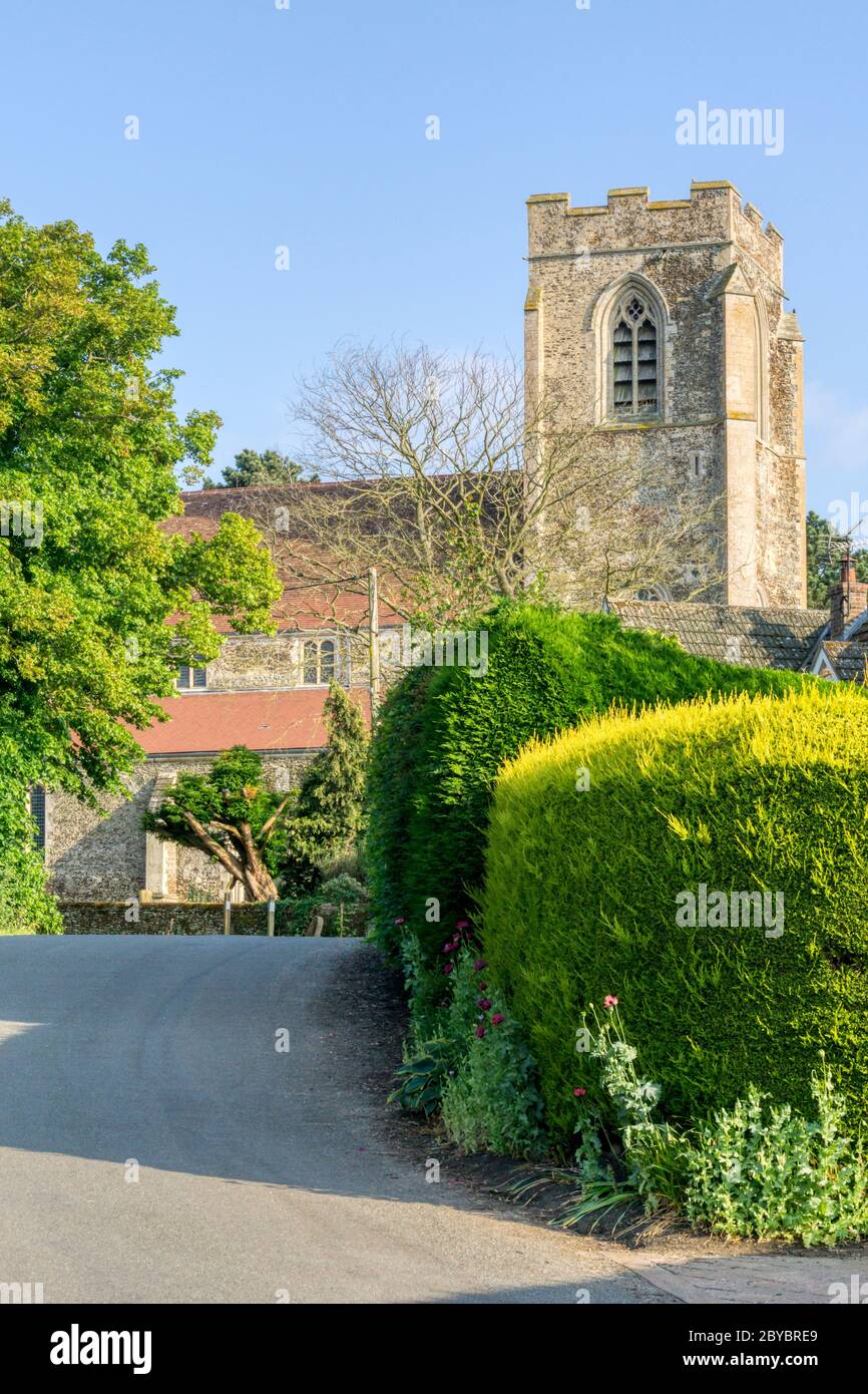 La chiesa medievale o medievale di San Pietro, Wolferton sulla tenuta Sandringham a Norfolk. Foto Stock