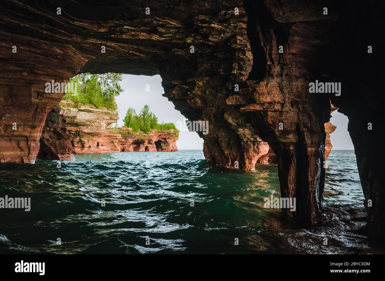Isole del diavoli Apostolo, Wisconsin Foto Stock
