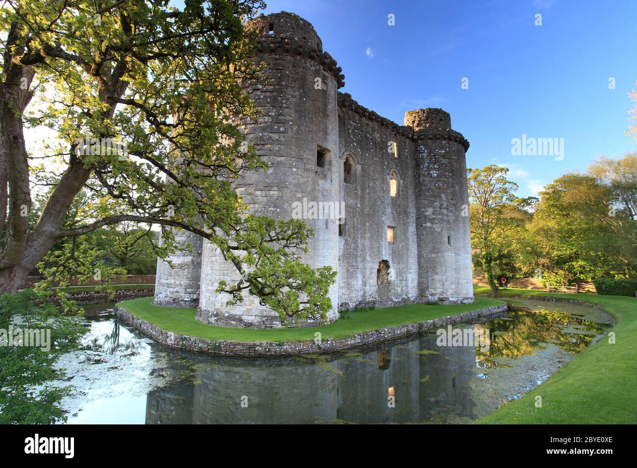 Il Castello di Nunney Somerset Foto Stock