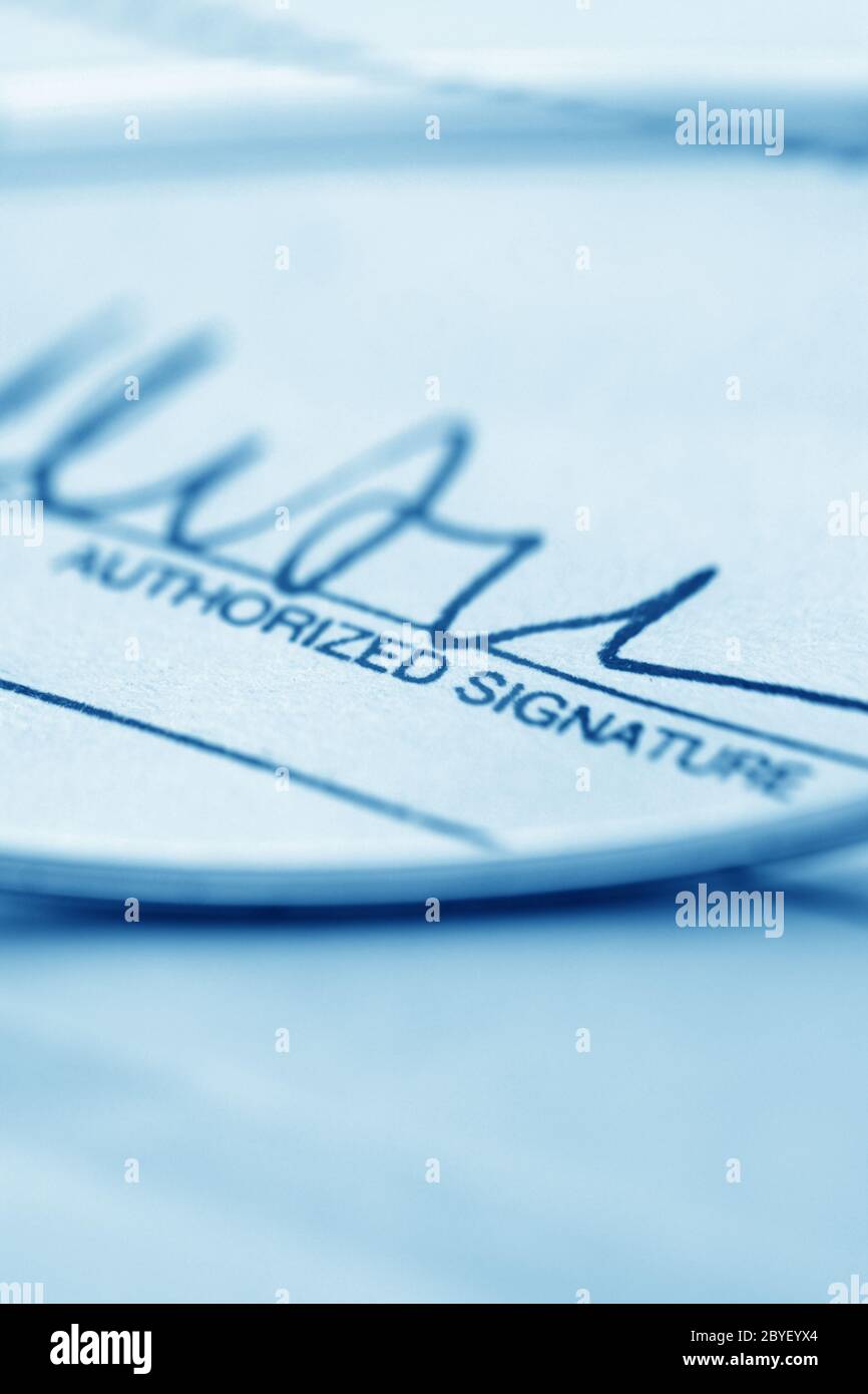 Controlla il libro Foto Stock