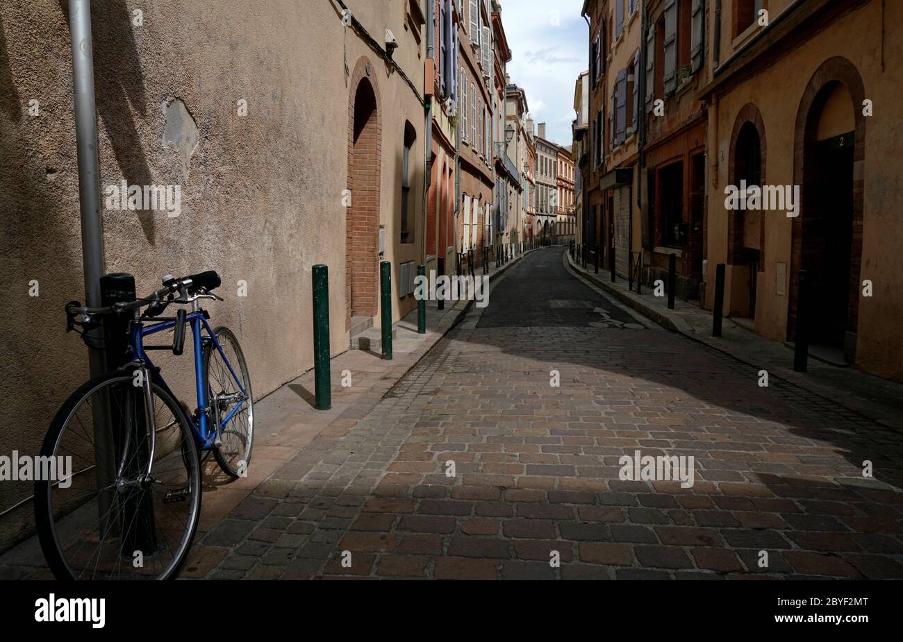 Strada nel centro storico di Toulouse.Haute-Garonne.Occitanie.France Foto Stock