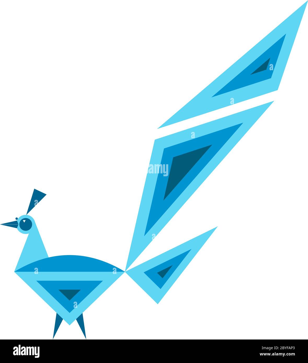 Peacock artistiche disegnate a mano arte vettoriale Illustrazione Vettoriale