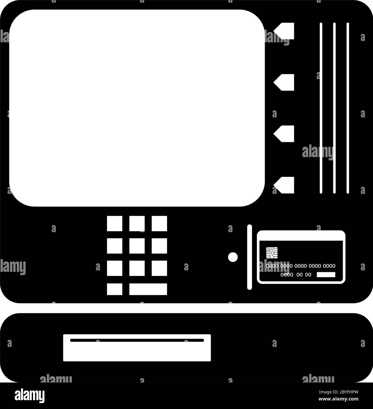 Illustrazione vettore icona ATM Illustrazione Vettoriale