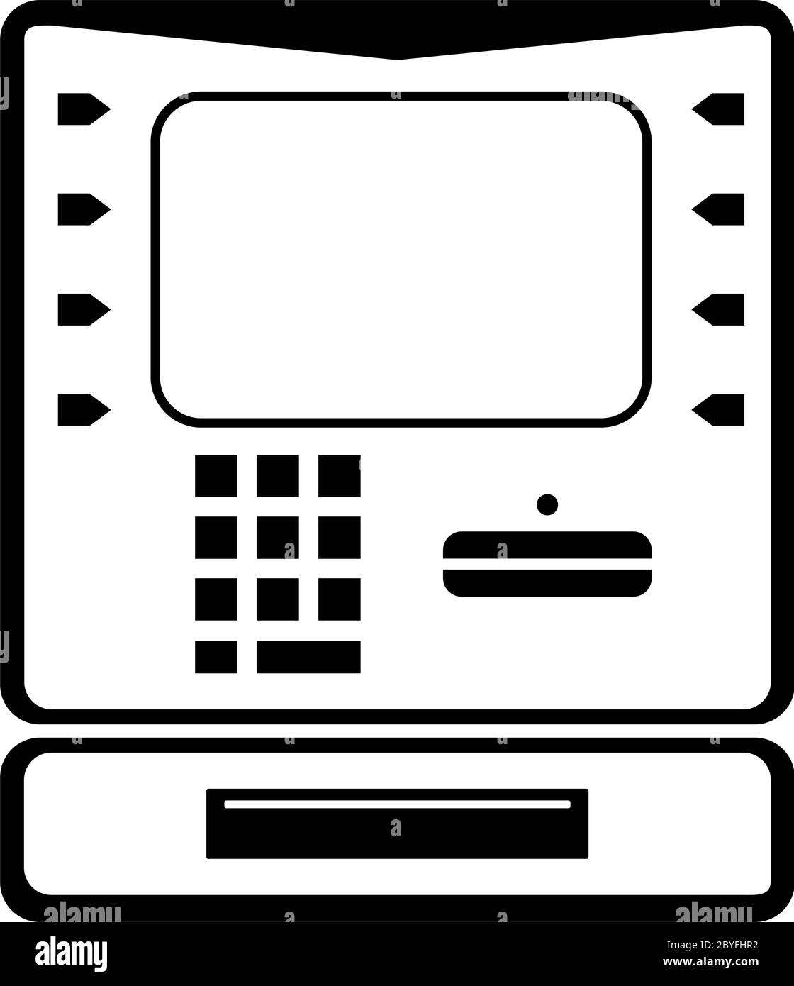 Illustrazione vettore icona ATM Illustrazione Vettoriale