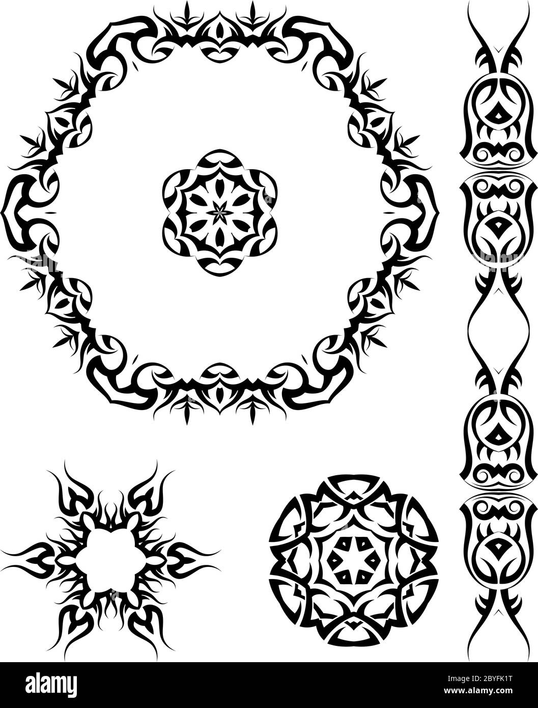Tatuaggi Tribal Design arte vettoriale Illustrazione Vettoriale