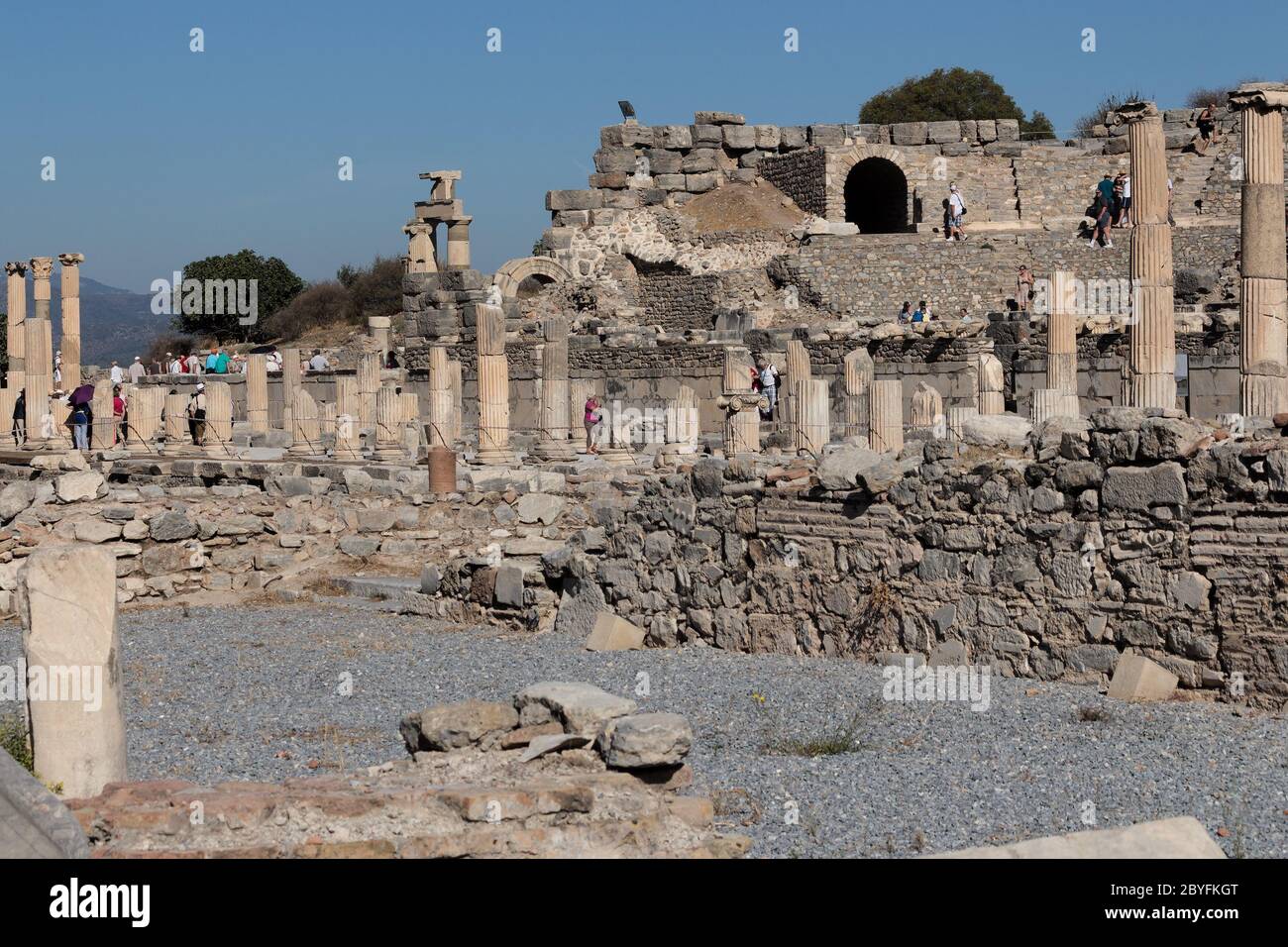 Lo stato Agora di Efeso Foto Stock