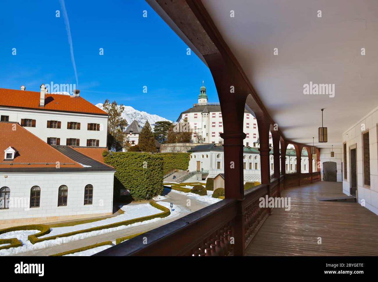 Palazzo di Ambras - Innsbruck in Austria Foto Stock