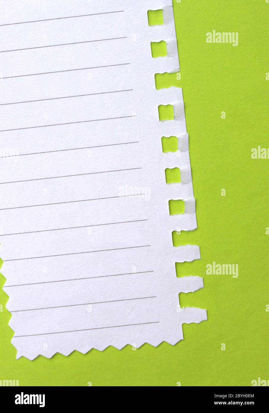 Documento di nota Foto Stock