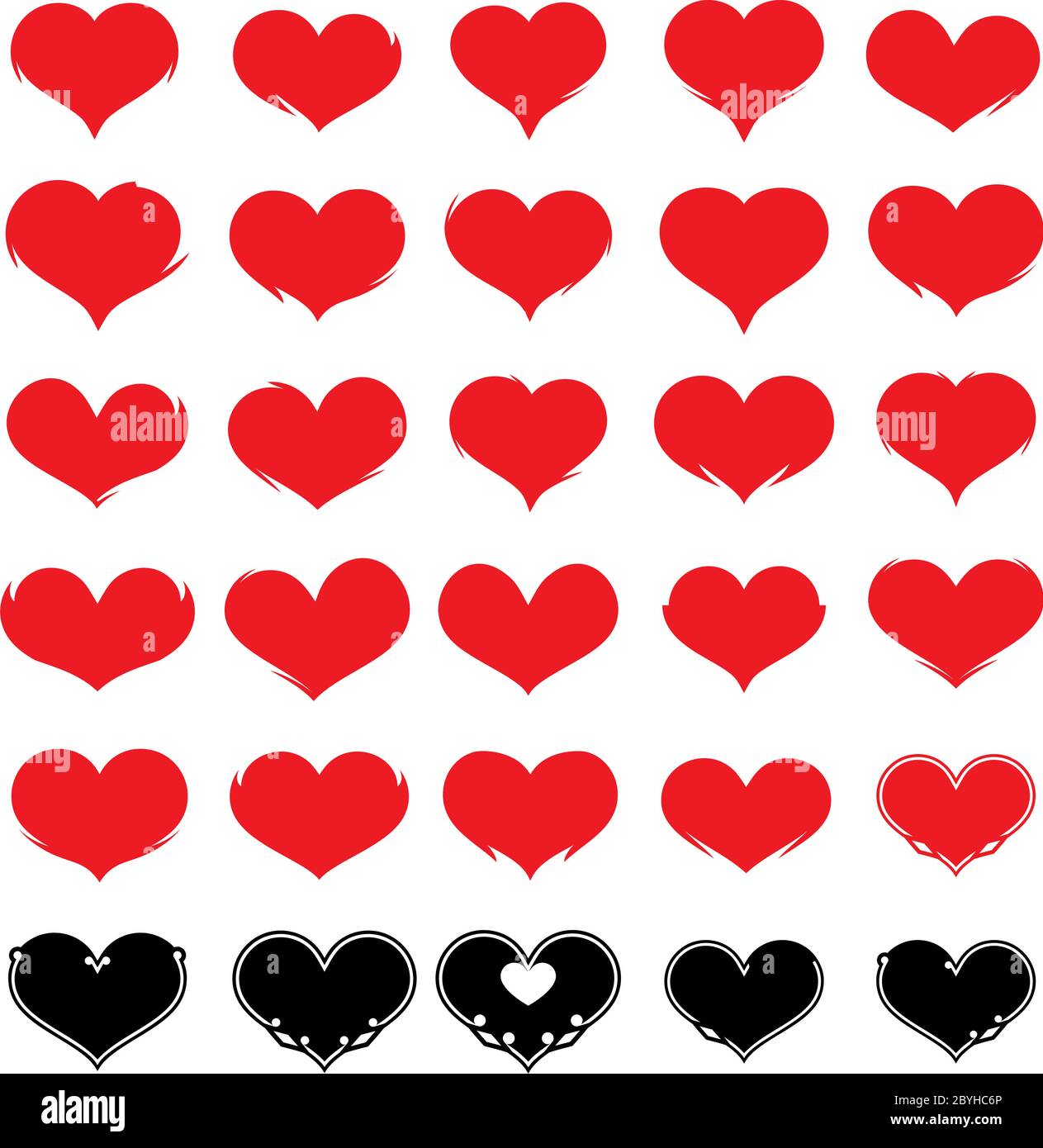 Illustrazione del vettore icona cuore Illustrazione Vettoriale