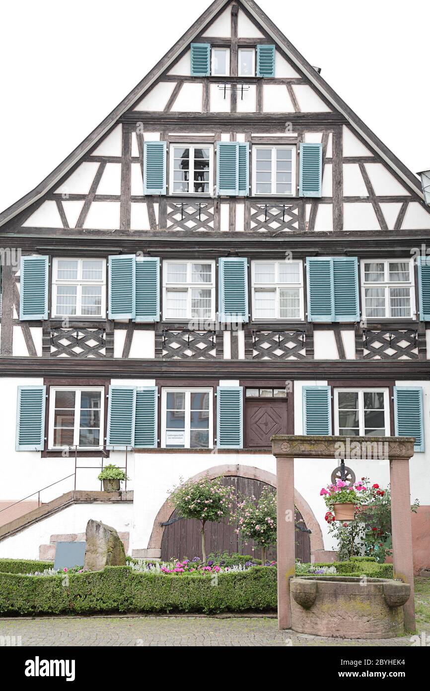 Città storica vecchia di Gengenbach, Foresta Nera, Baden-Wurttemberg, Germania Foto Stock