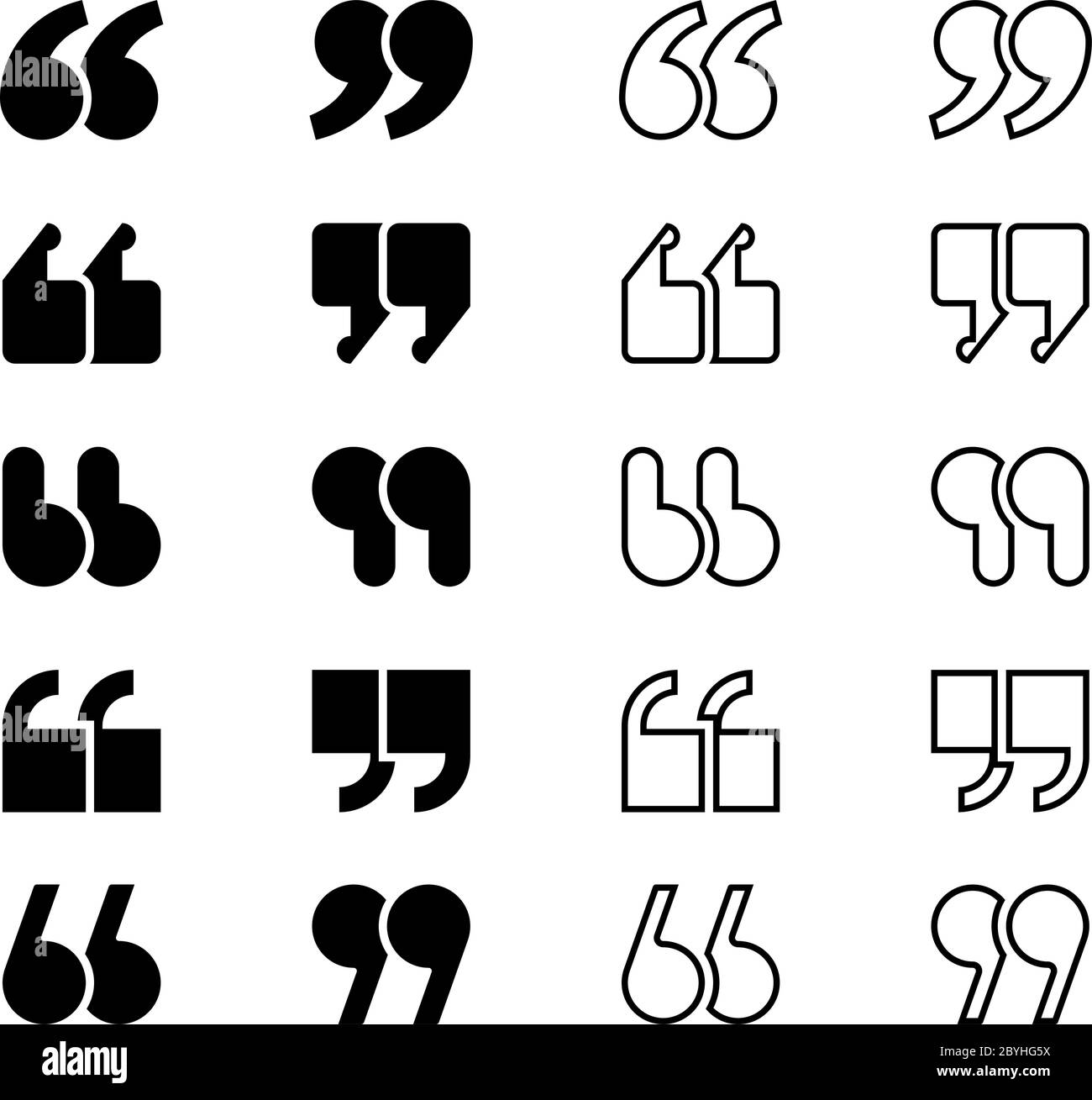 Icona di virgolette Illustrazione vettoriale Illustrazione Vettoriale