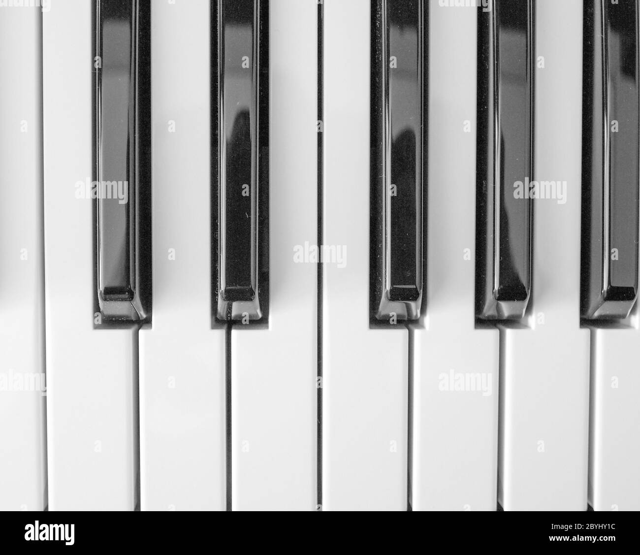 La musica i tasti della tastiera Foto Stock
