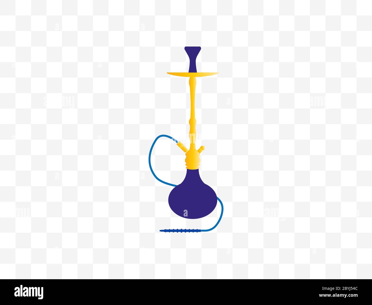Hookah, fumo, icona del tabacco. Illustrazione vettoriale, design piatto. Illustrazione Vettoriale