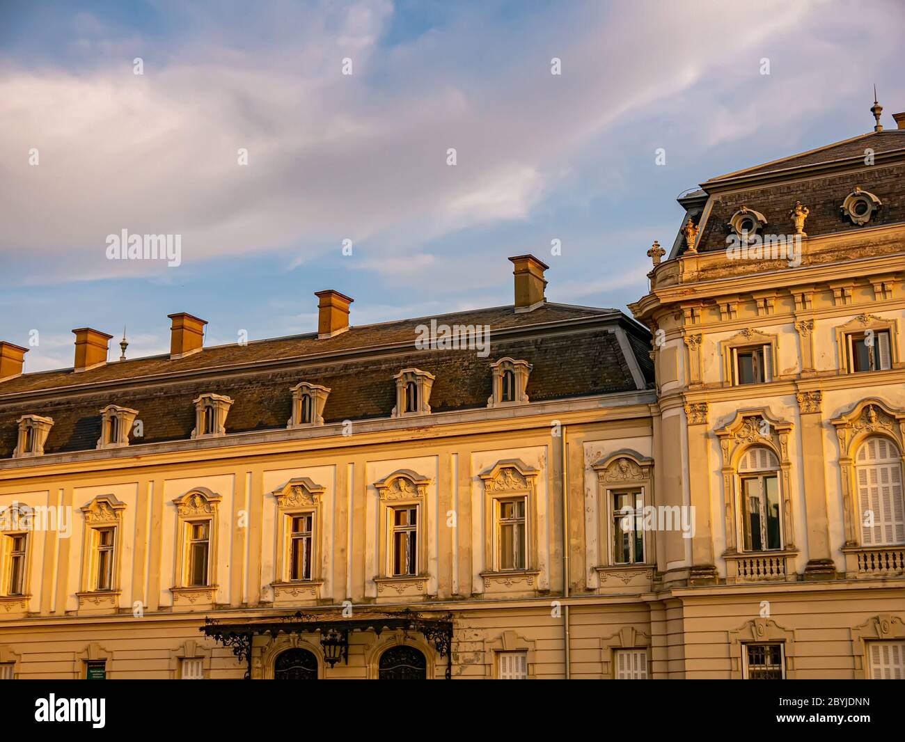 Vista sul Palazzo Festetics Kastely a Keszthely, Ungheria Foto Stock