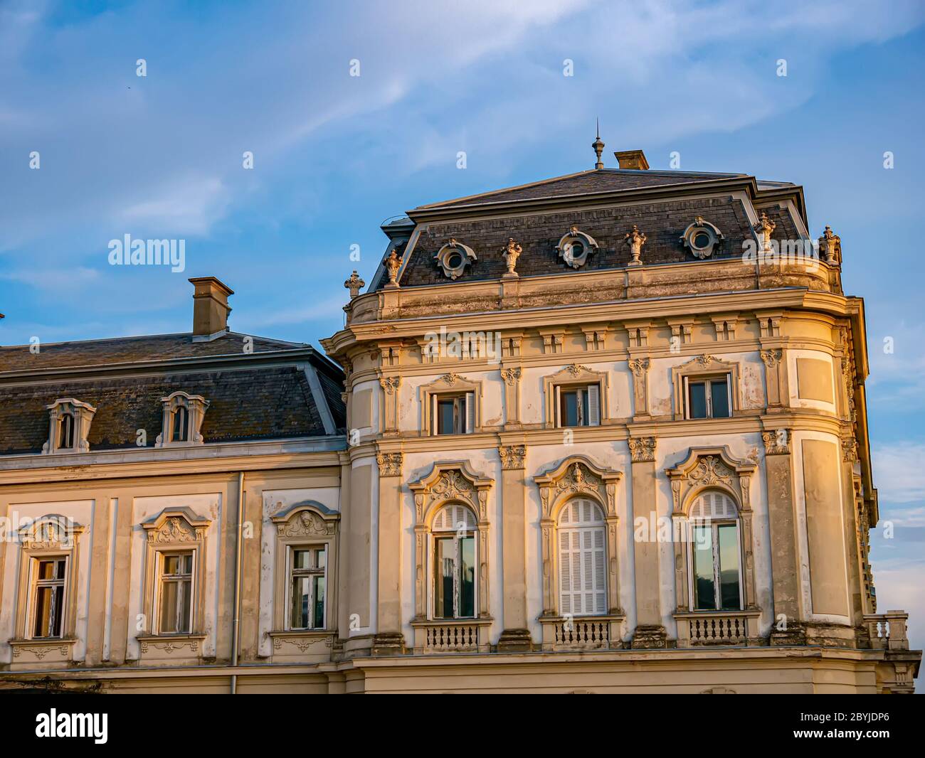 Vista sul Palazzo Festetics Kastely a Keszthely, Ungheria Foto Stock