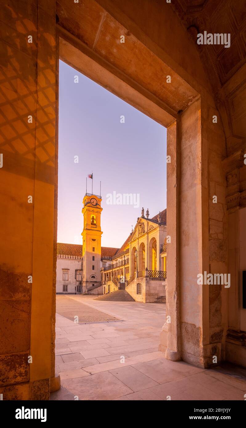 Campus e studenti, Università di Coimbra Foto Stock