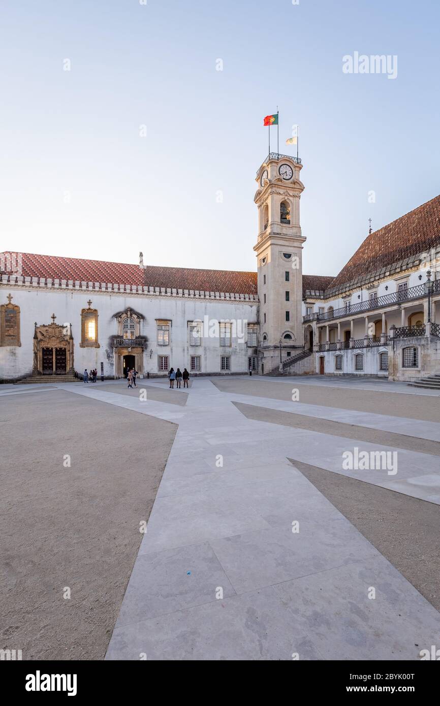 Campus e studenti, Università di Coimbra Foto Stock