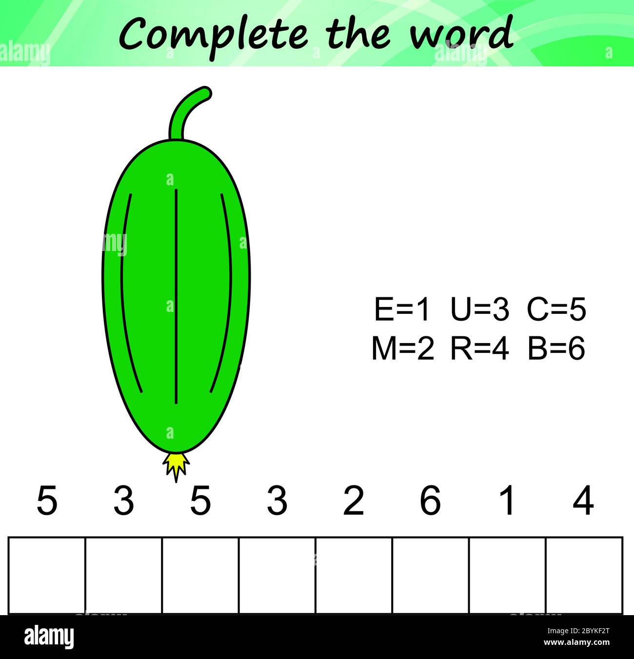 foglio di lavoro per bambini in età prescolare. Parole puzzle gioco educativo per bambini. Posizionare le lettere nell'ordine corretto. Illustrazione Vettoriale
