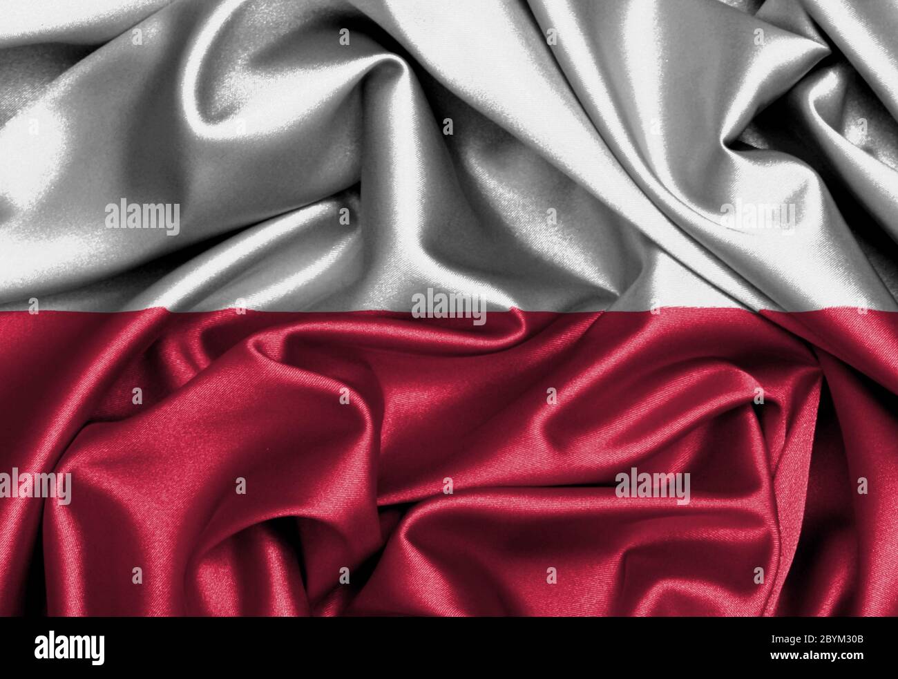 Bandiera di raso, tridimensionali di rendering Foto Stock