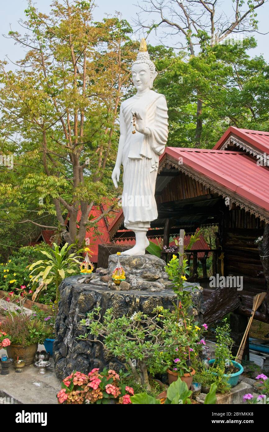 Alloggi per monaci buddisti. Foto Stock