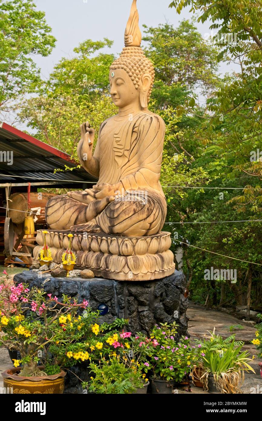 Alloggi per monaci buddisti. Foto Stock