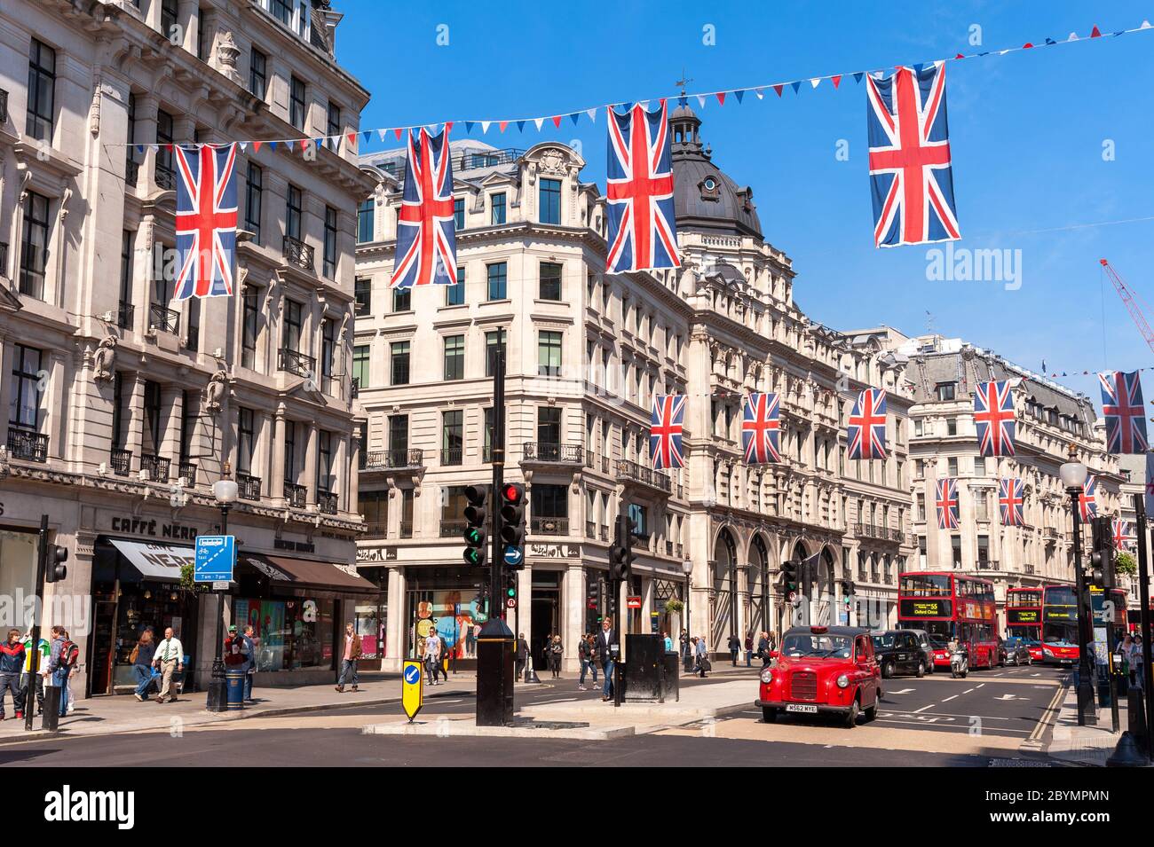 Regent Street, Londra, Regno Unito Foto Stock