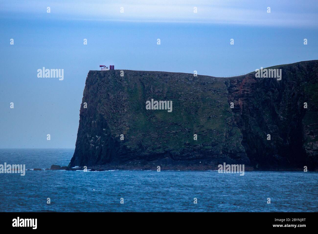Fiera Isle Foghorn Foto Stock