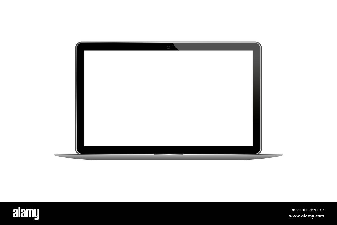 Icona di laptop, desktop, computer su sfondo isolato. Vettore EPS 10. Illustrazione Vettoriale