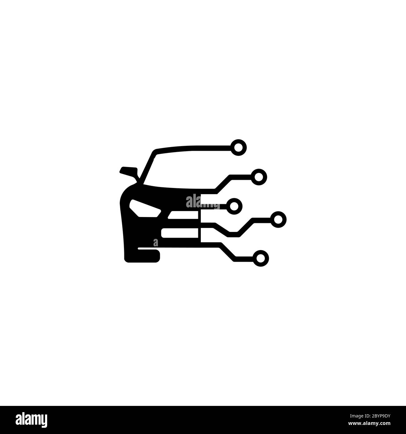 Modello logo icona diagnostica per auto su sfondo isolato. Vettore EPS 10 Illustrazione Vettoriale