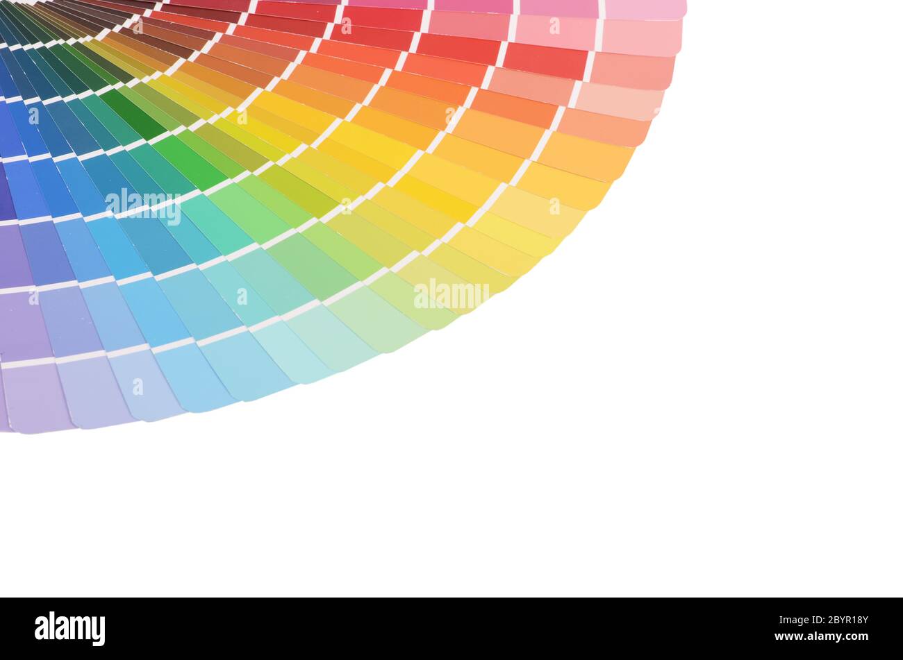 La tavolozza dei colori isolato su bianco Foto Stock