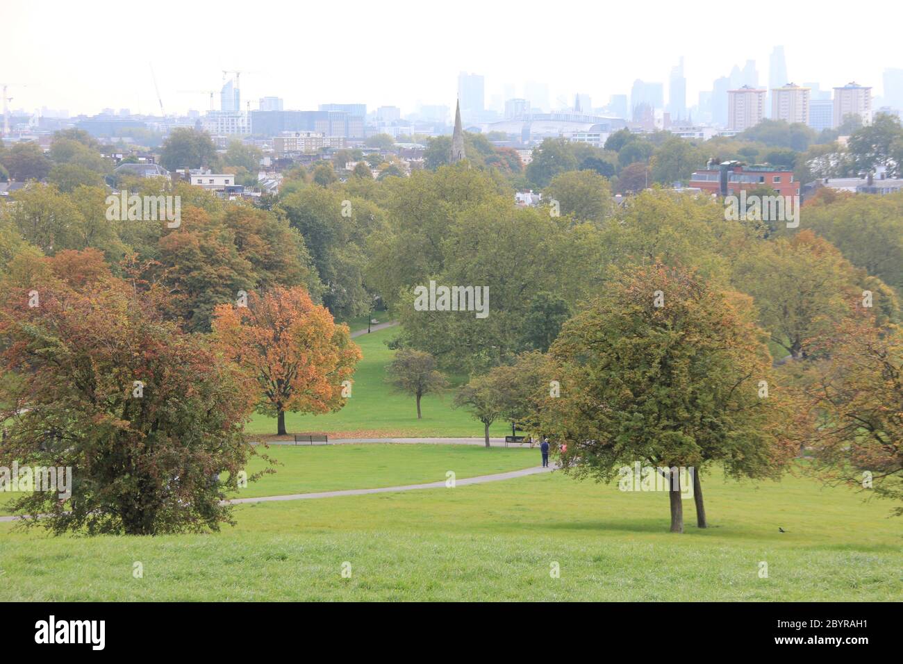 Primrose Hill a Londra in Inghilterra Foto Stock