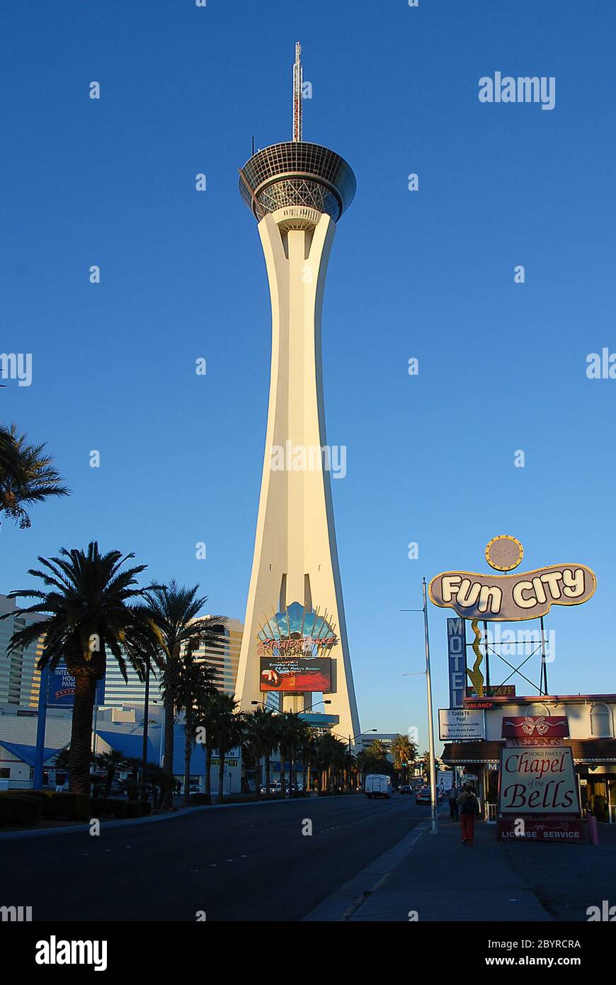 Stratosphere Hotel Las Vegas 494 Hotel e luoghi più importanti a Las Vegas il posto più bello di Las Vegas Foto Stock