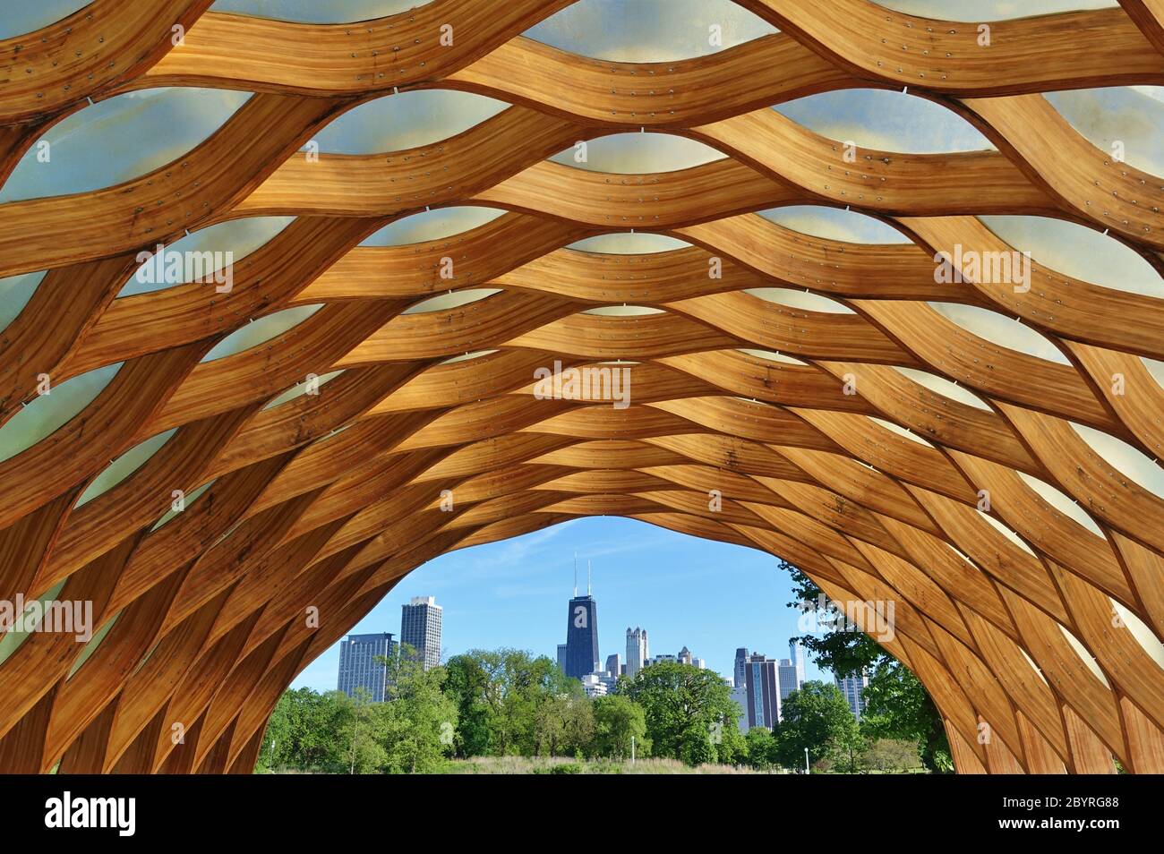 CHICAGO, Illinois -31 MAGGIO 2020- Vista del Padiglione dell'Educazione nello Zoo di Lincoln Park a Lincoln Park, Chicago, Illinois, Stati Uniti. Foto Stock